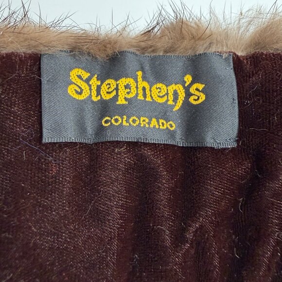 Genuine Brown Fur Headband Neck Warmer Collar Hook Loop By Stephens Colorado